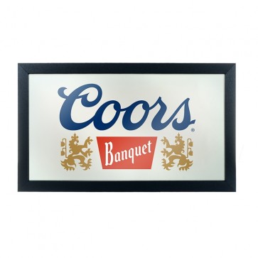 Coors Banquet Classic Logo Bar Mirror