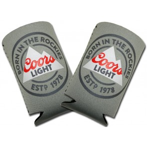 Coors Light Grey Collpasible Coozies