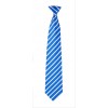 Blue & White Stripes Flask Tie
